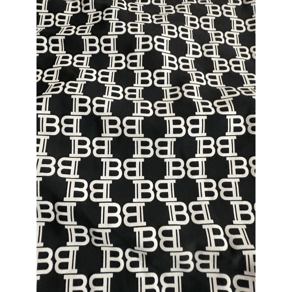 Balmain‎ Paris Monogram Logo Black One Piece Swimsuit Woman's Size 42 $600 Value
